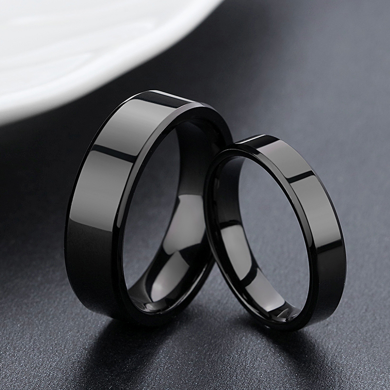 black tungsten carbide rings