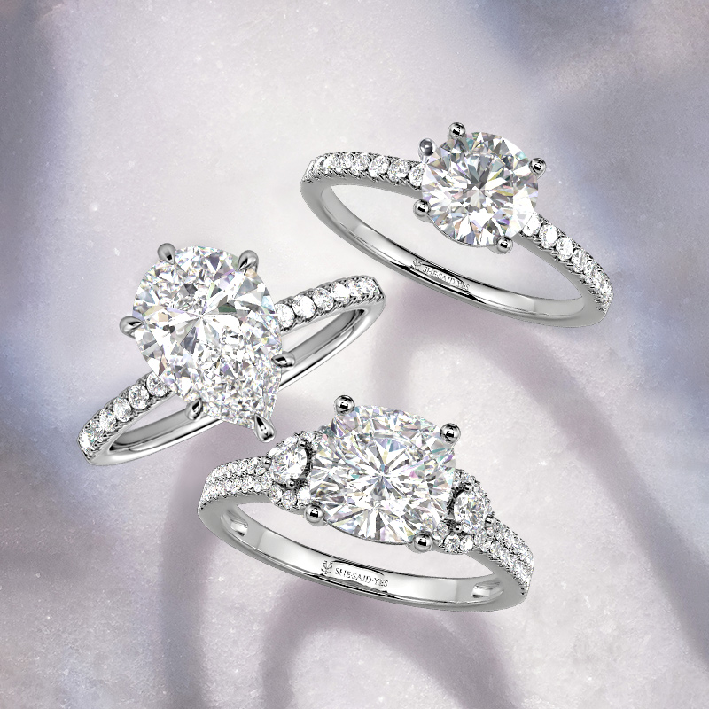 side-stone engagement rings