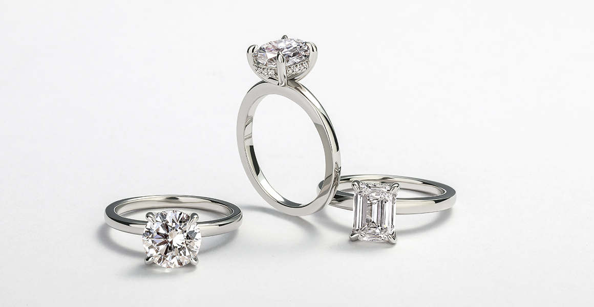 lab-grown diamond rings