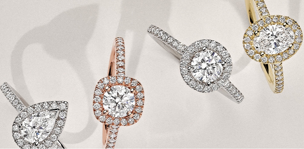 halo Engagement rings