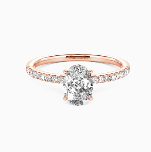"Never Be Apart" 1.5ct Oval Cut Side Stone Engagement Ring