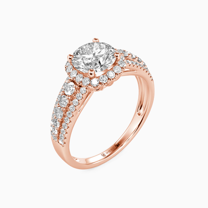 14k rose gold engagement rings