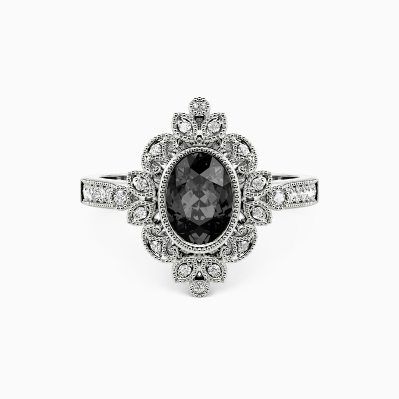 modern vintage-inspired engagement ring