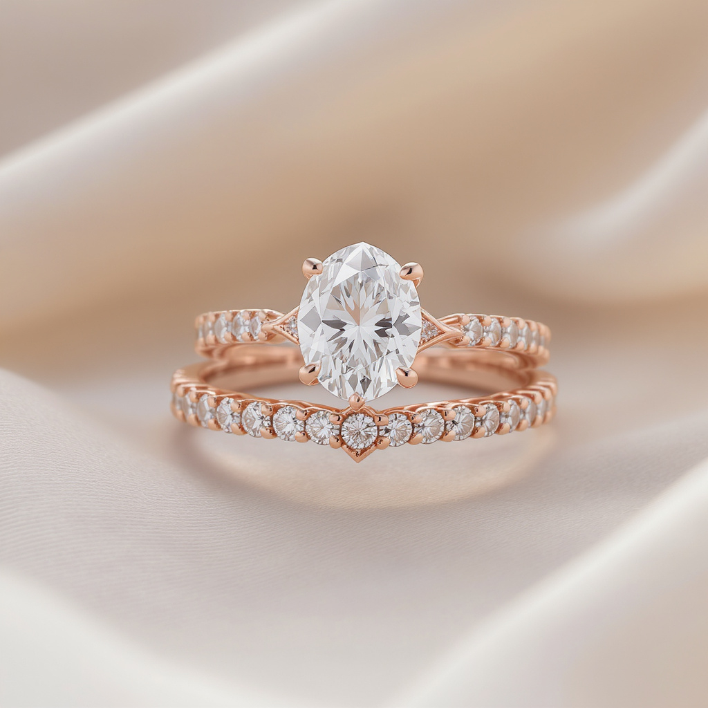 14k rose gold engagement ring