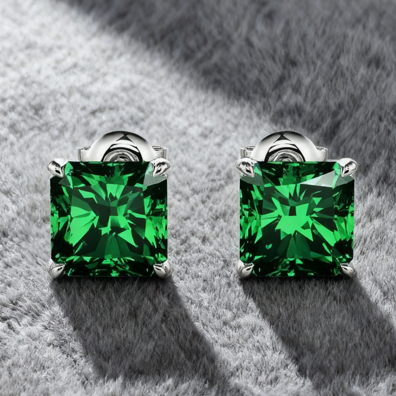 "The Rebirth" 4ct Radiant Cut Stud Earrings
