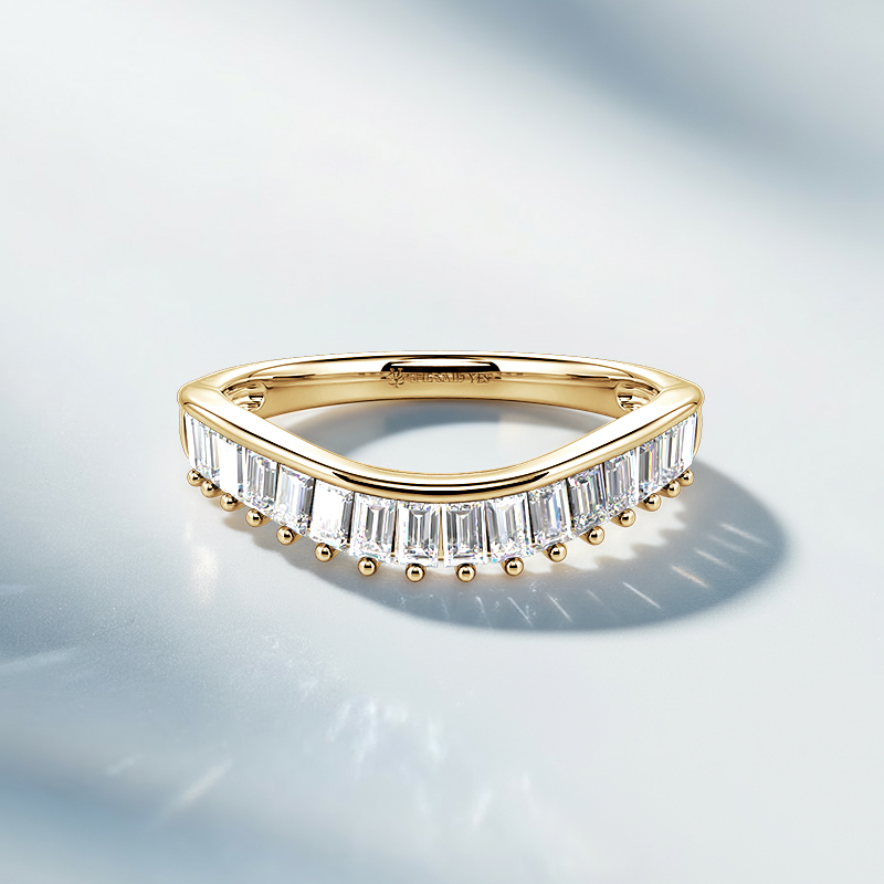 Art Deco wedding band