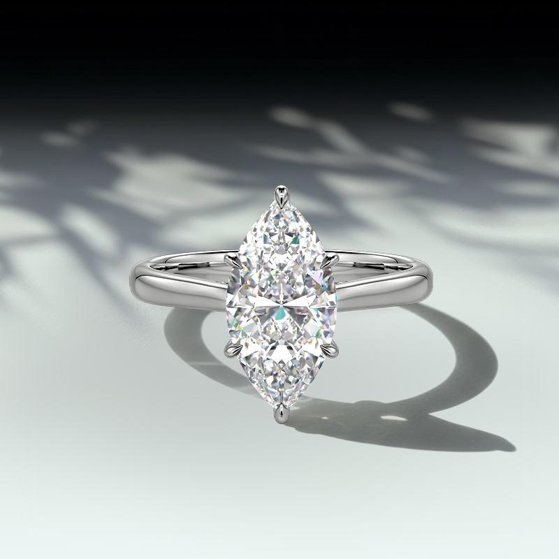 marquise solitaire engagement ring