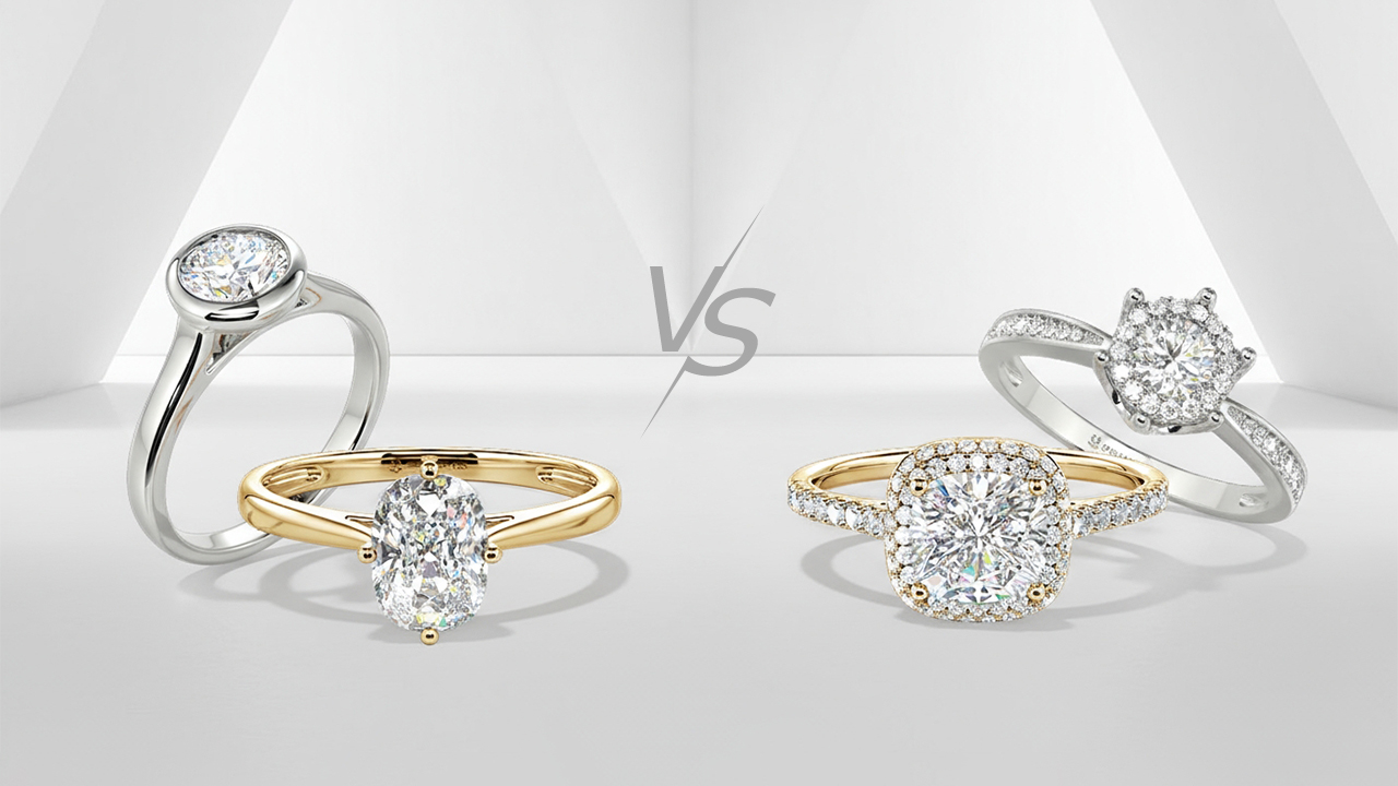 solitaire rings vs other styles