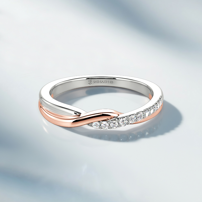 mixed metal wedding ring