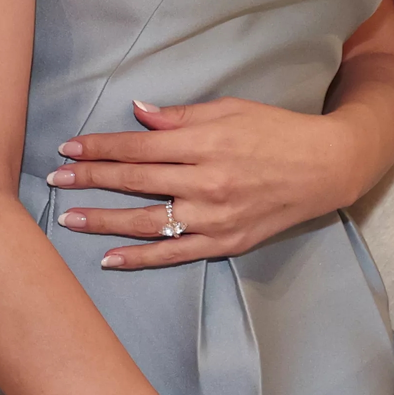 Selena Gomez Marquise Cut Engagement ring