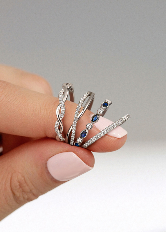 stackable wedding rings