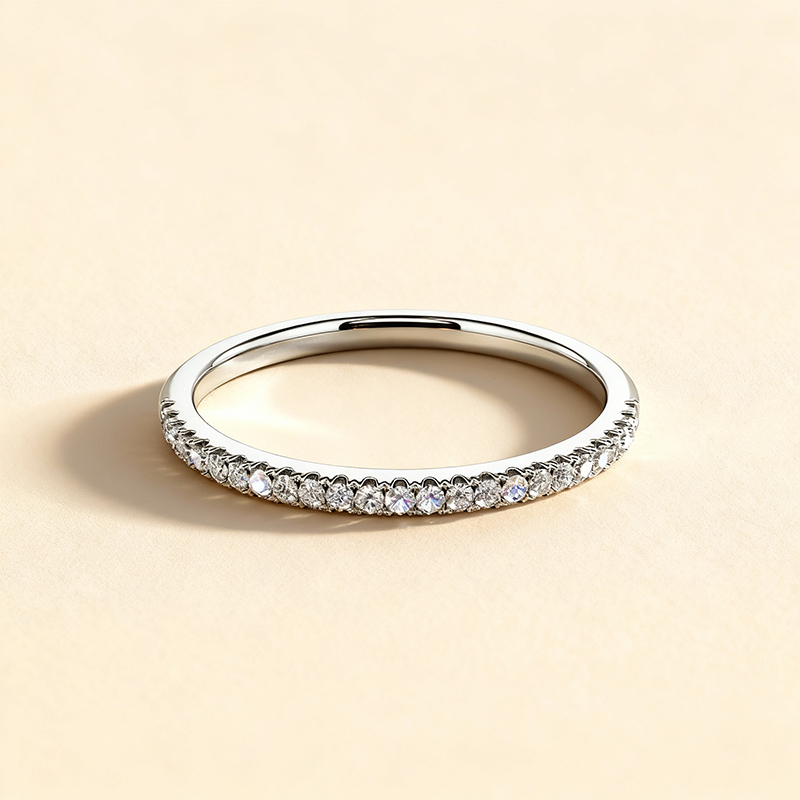 classic pavé wedding band