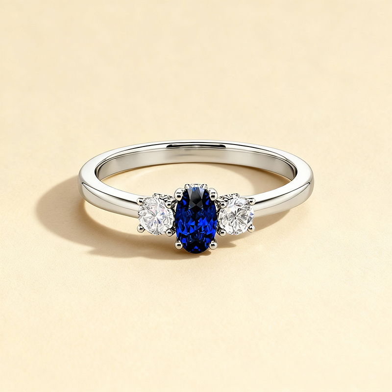 three-stone promise ring