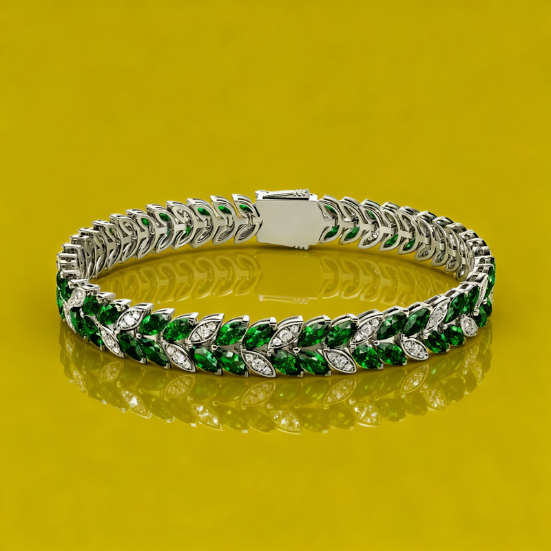 "Whispering Ivy" Tennis Bracelet