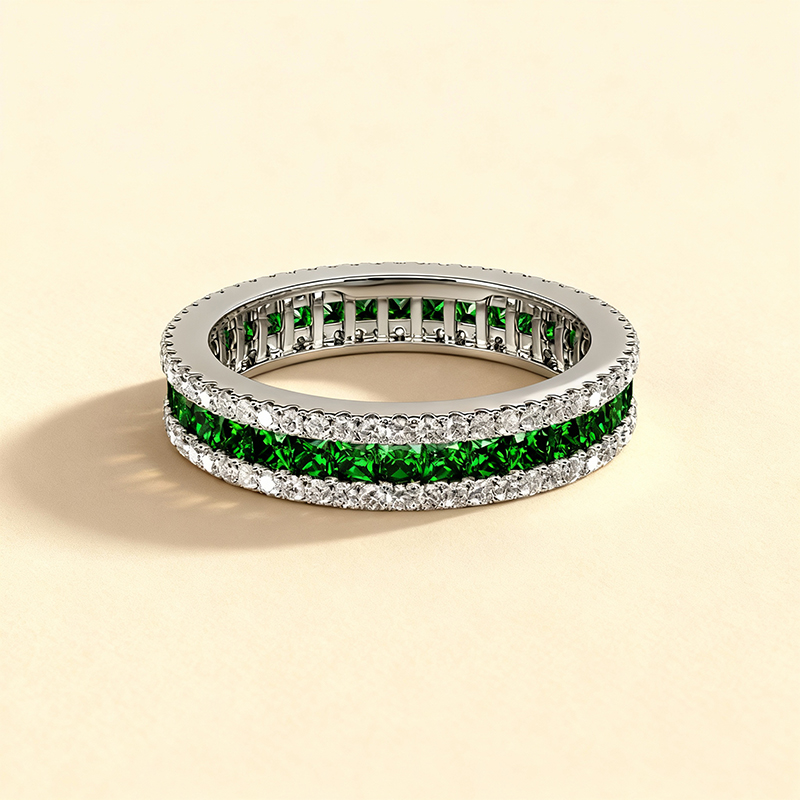 gemstone eternity ring
