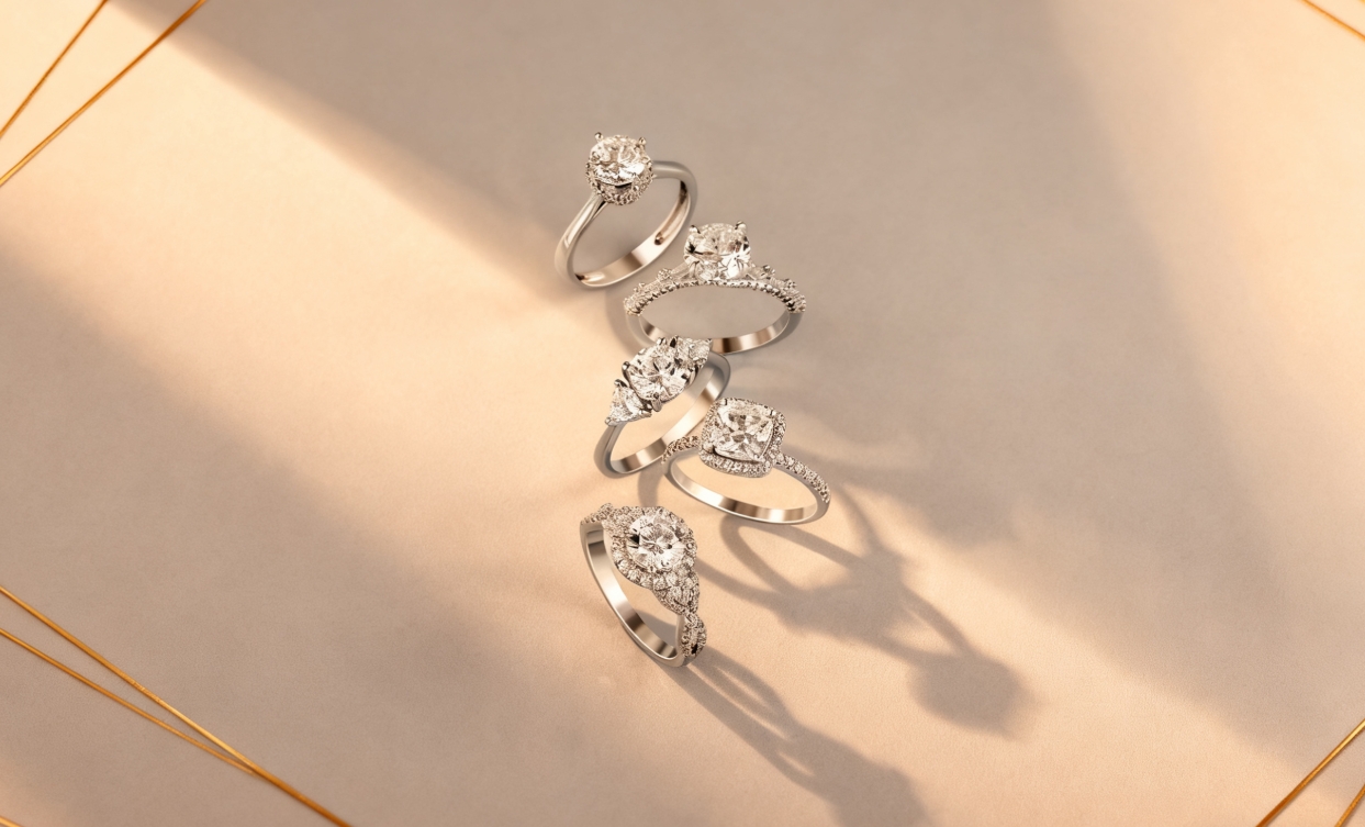 different styles of engagement rings