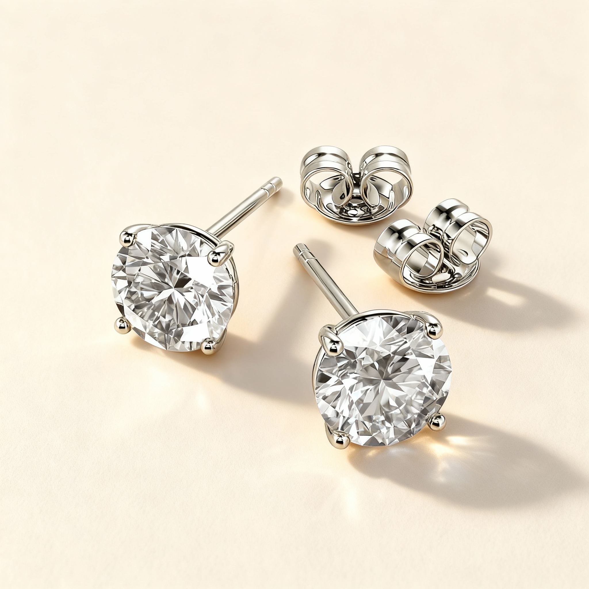 diamond stud earrings