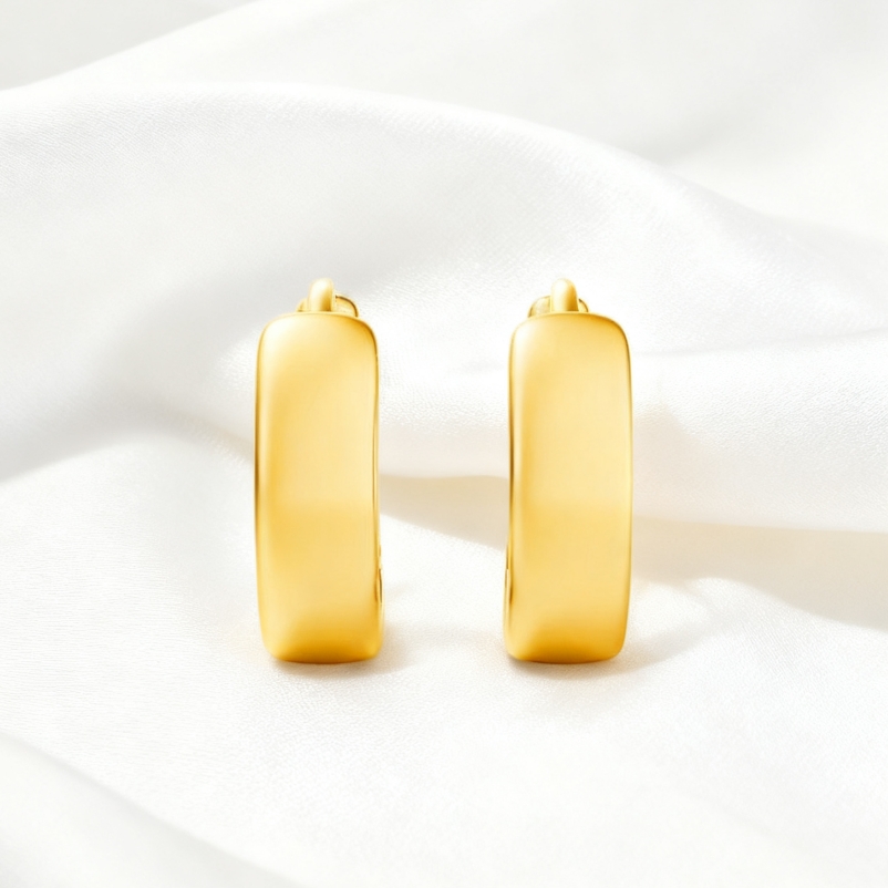 "Best Part" classic small gold hoopHoops Earrings
