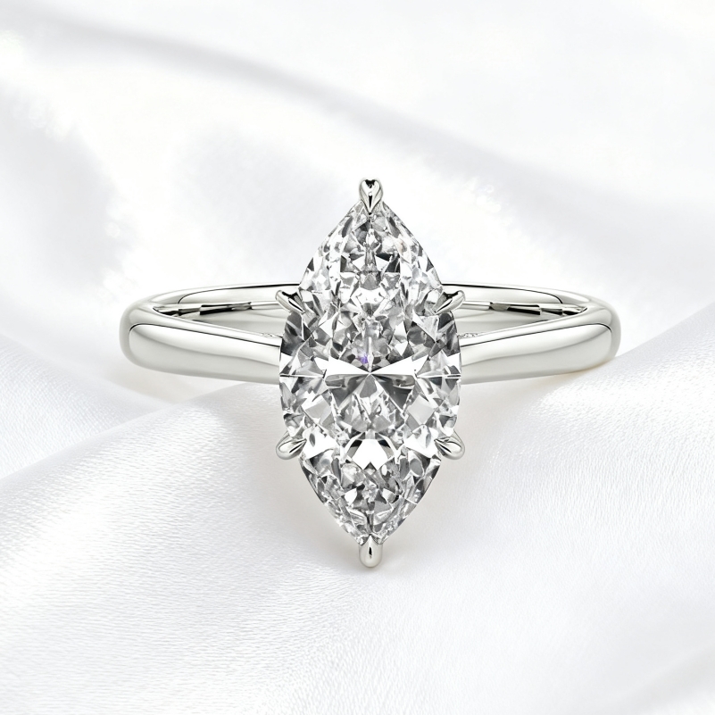 Marquise Cut Solitaire Engagement Ring