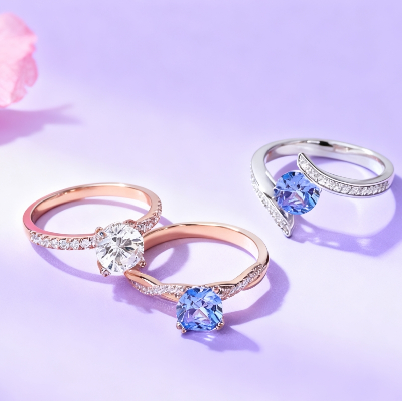 Engagement Rings in Different Materials and Styles