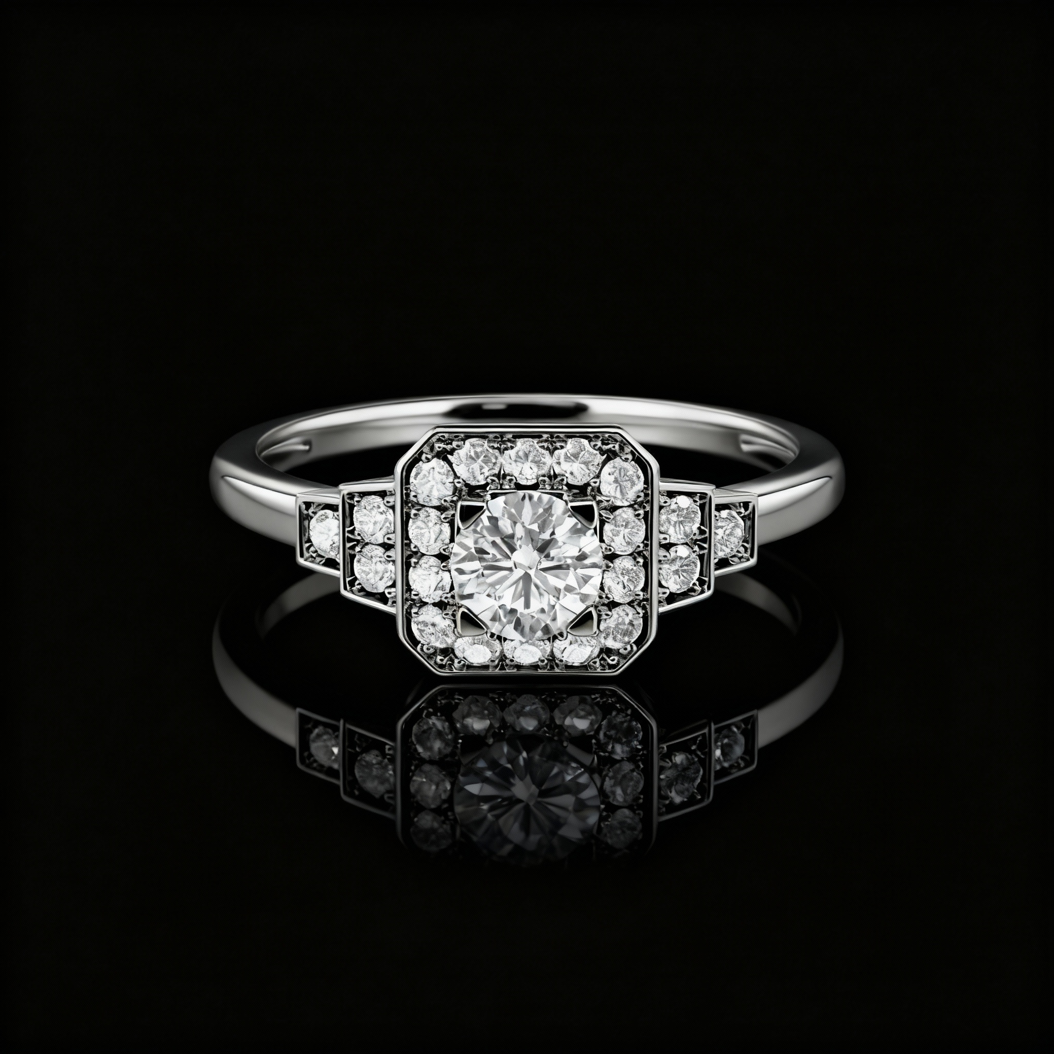 Art Deco engagement ring