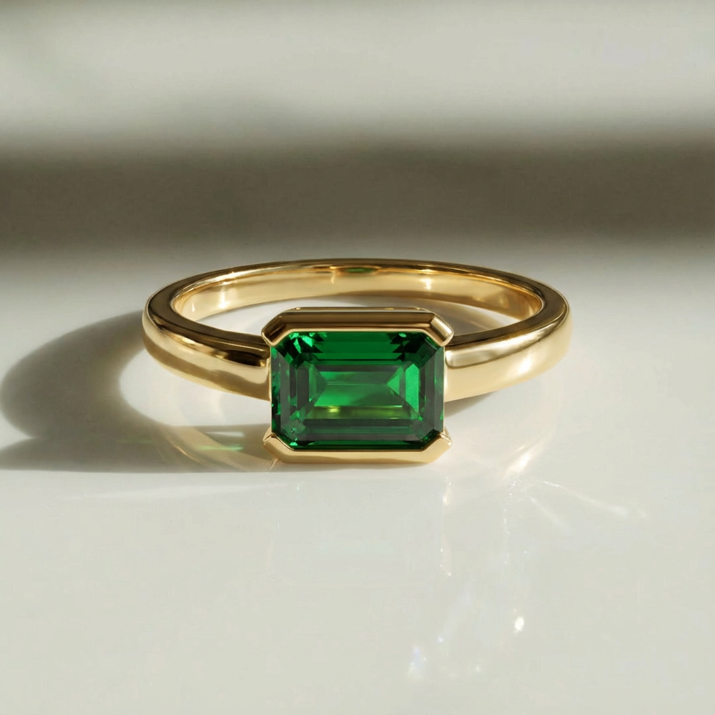 east-west engagement ring