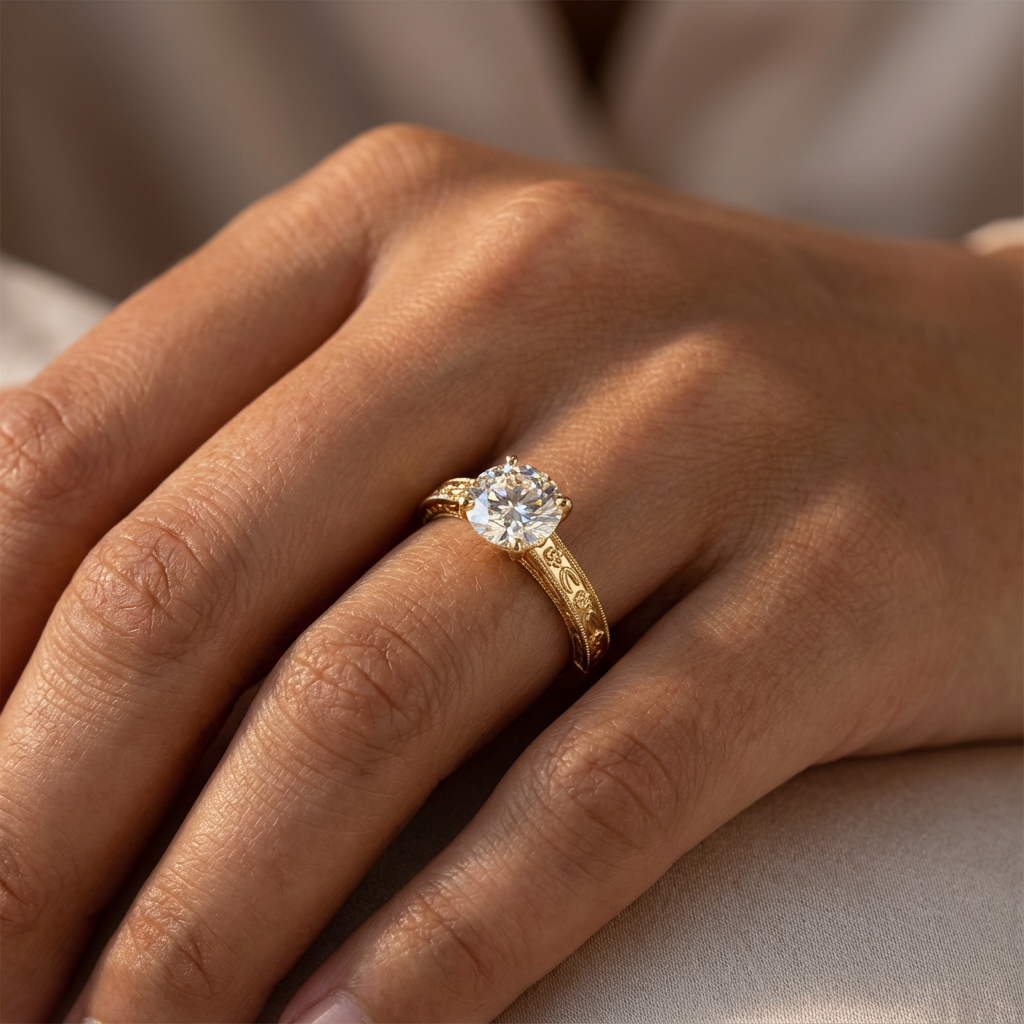 vintage-inspired engagement ring