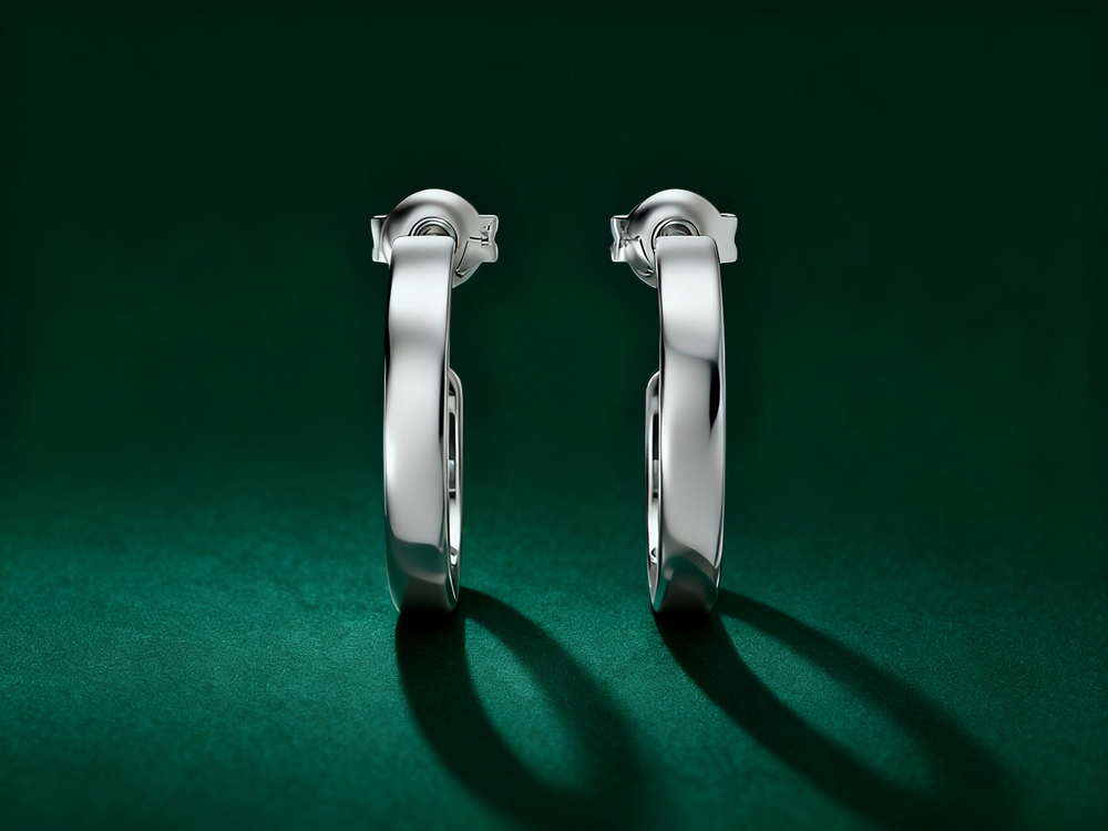 platinum hoop earrings