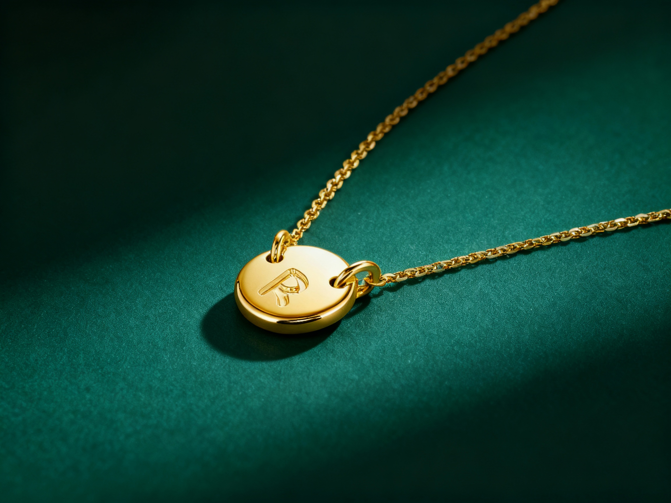 engravable disc pendant