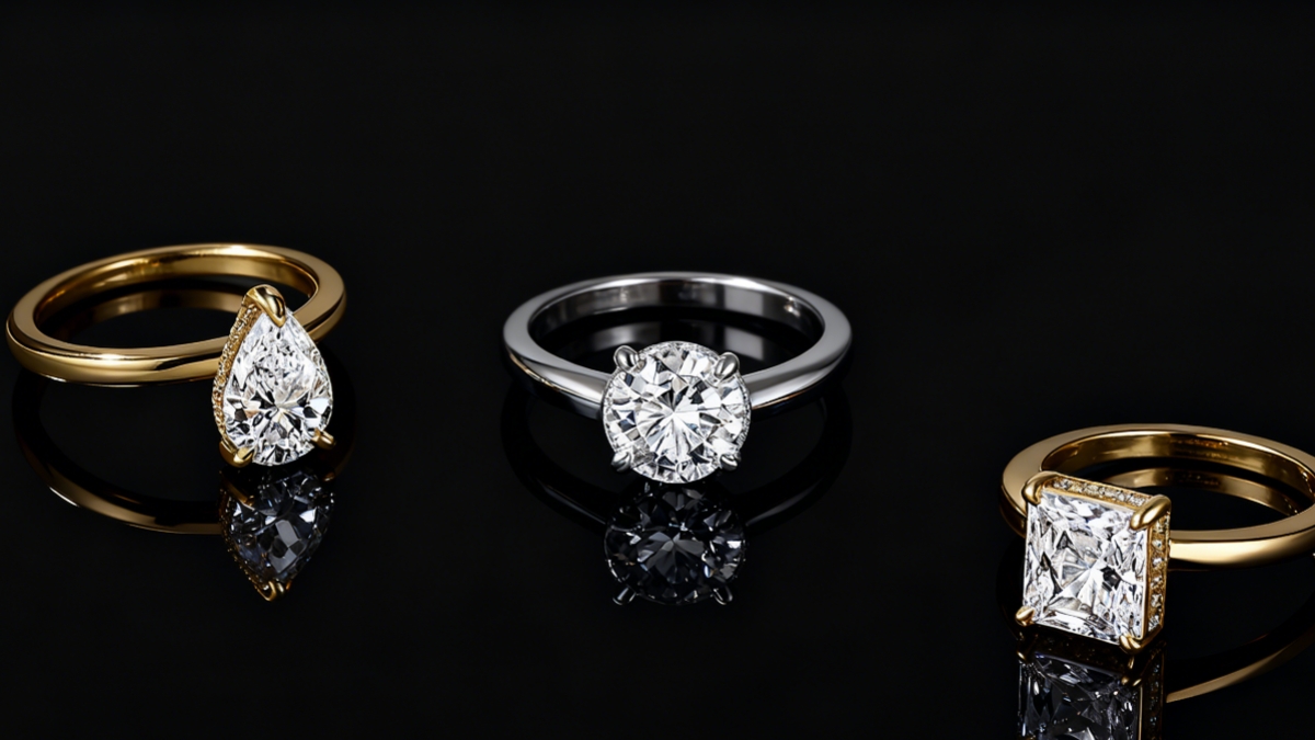 minimalist style diamond rings