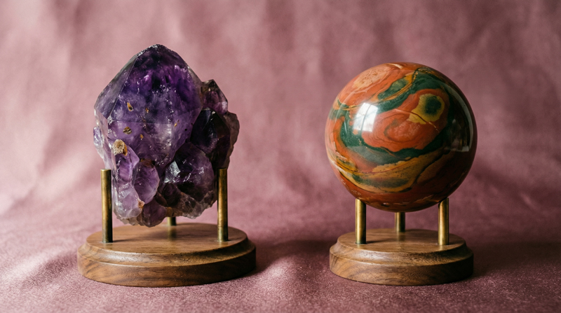 February birthstones: amethyst & jasper