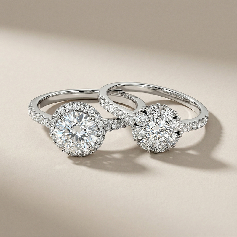 halo ring vs. cluster ring