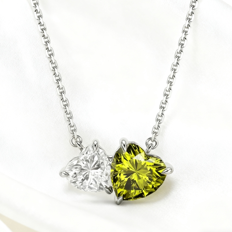 Heart-Cut Toi et Moi Necklace