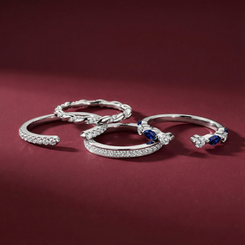 gift guide for her: stackable rings