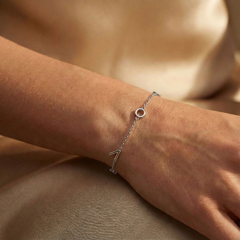 gift for friends: letters bracelet