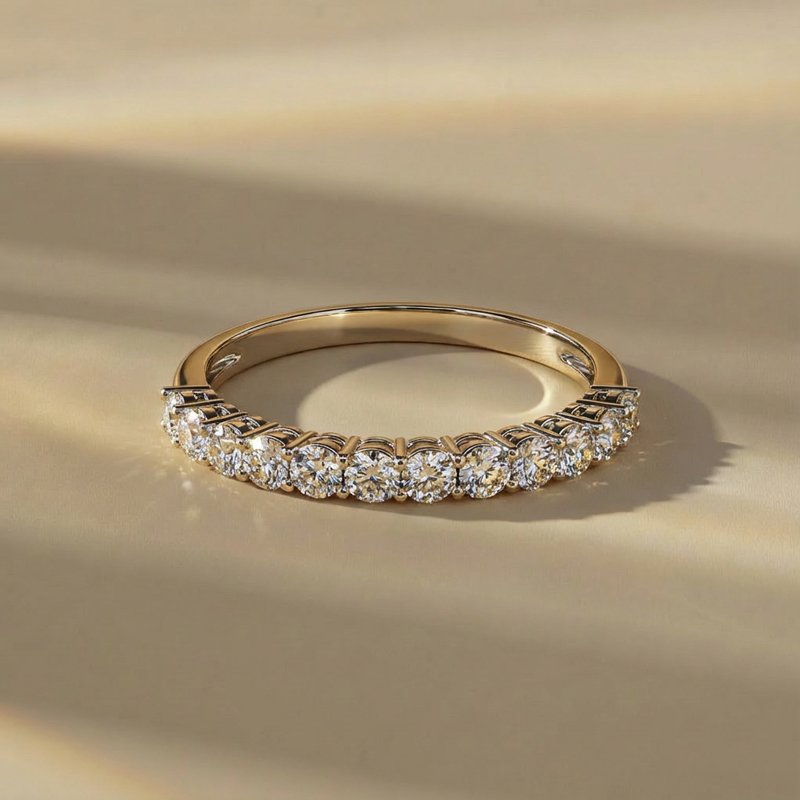 half-eternity wedding band