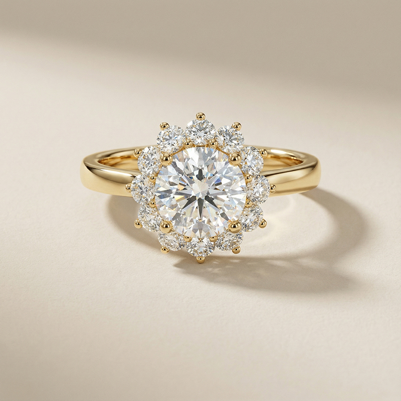 “cluster halo” ring