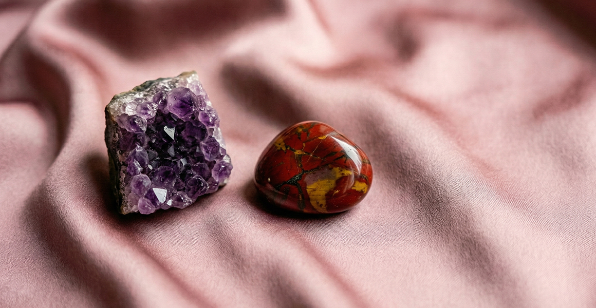 February birthstones: amethyst vs. jasper