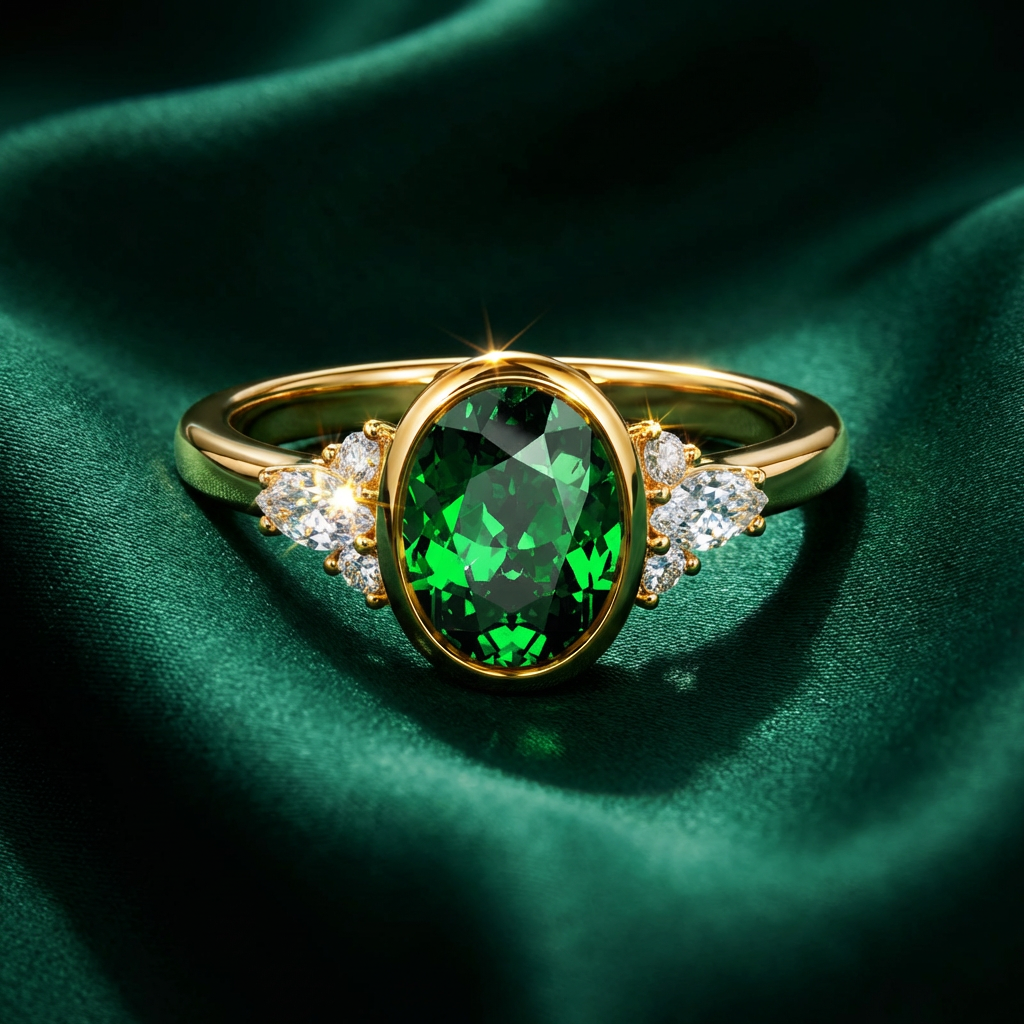 A Guide to Green Gemstone Engagement Rings