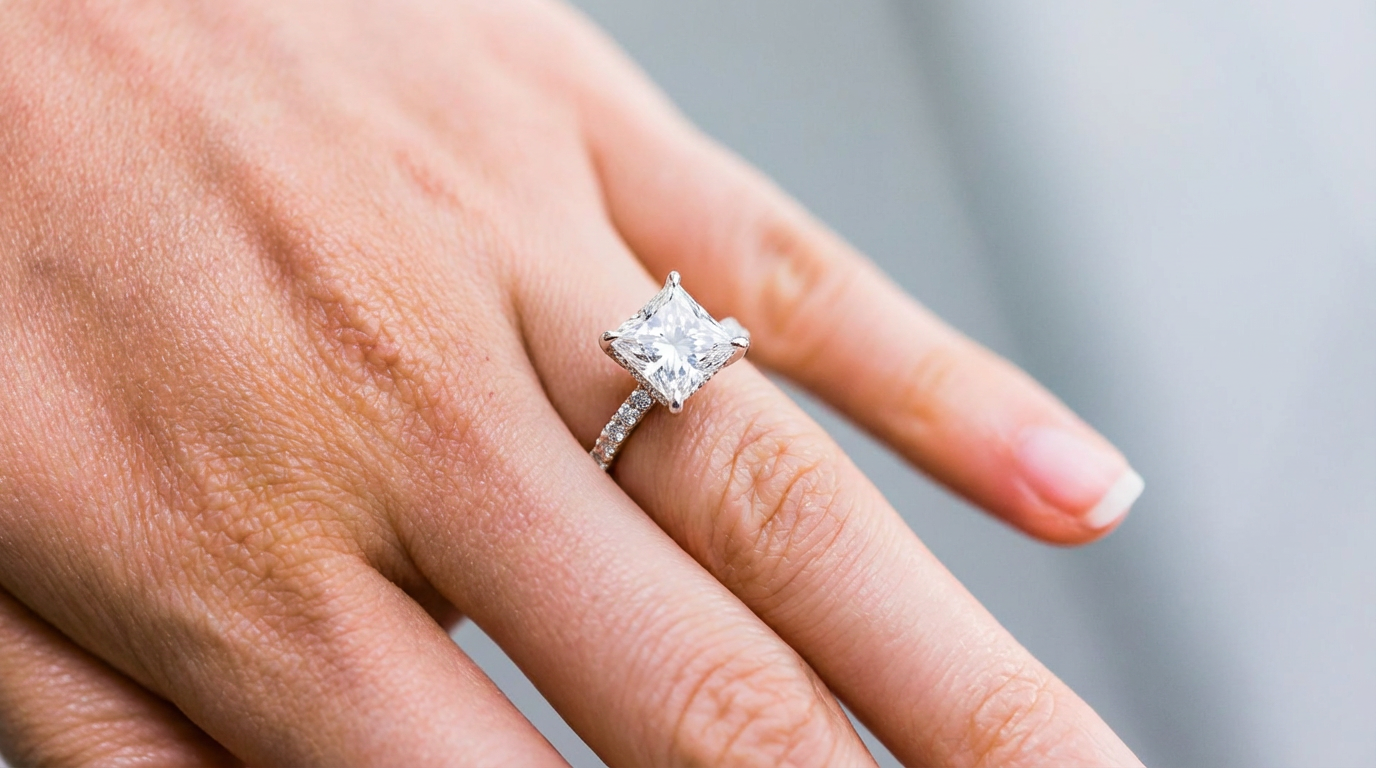 Custom-made engagement ring