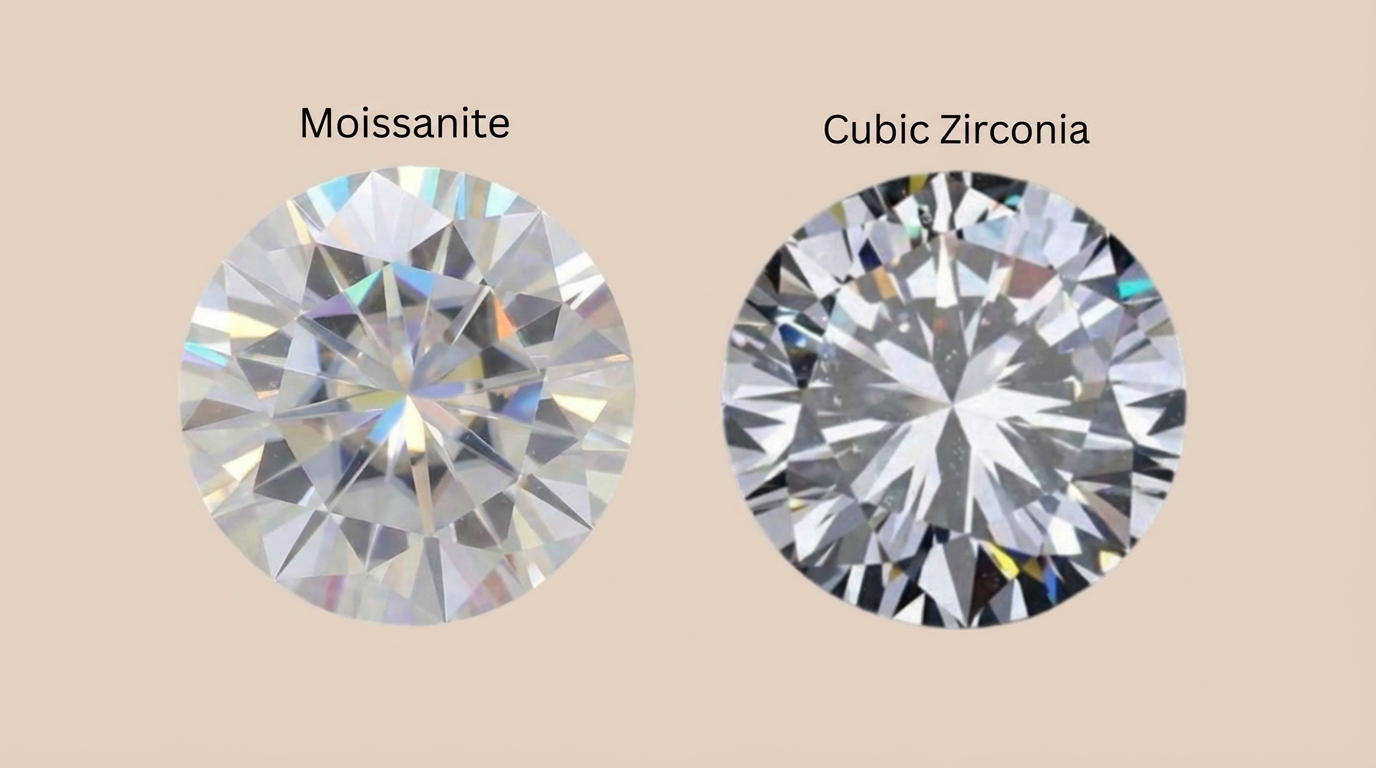 Moissanite vs. Cubic Zirconia