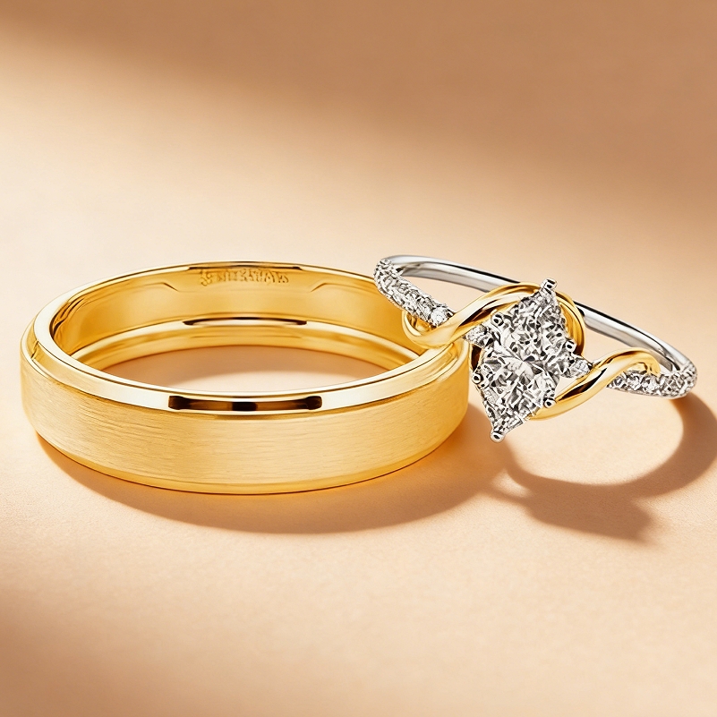 "Every When with You" Couple‘s Ring Set