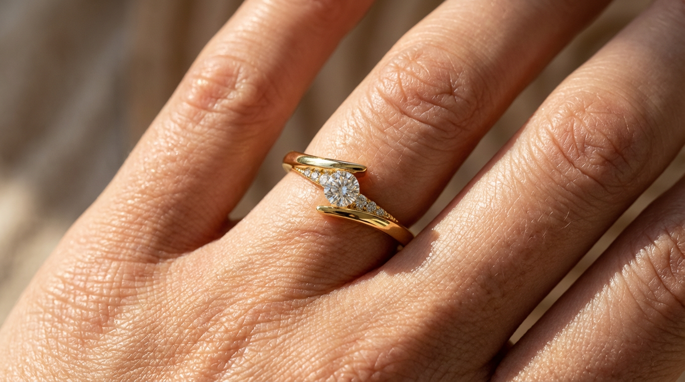 promise ring with diamond