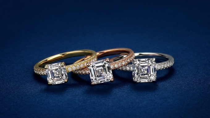 engagement rings in different metals