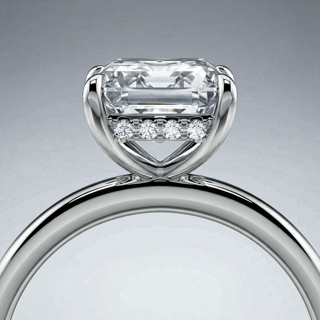high-set engagement ring