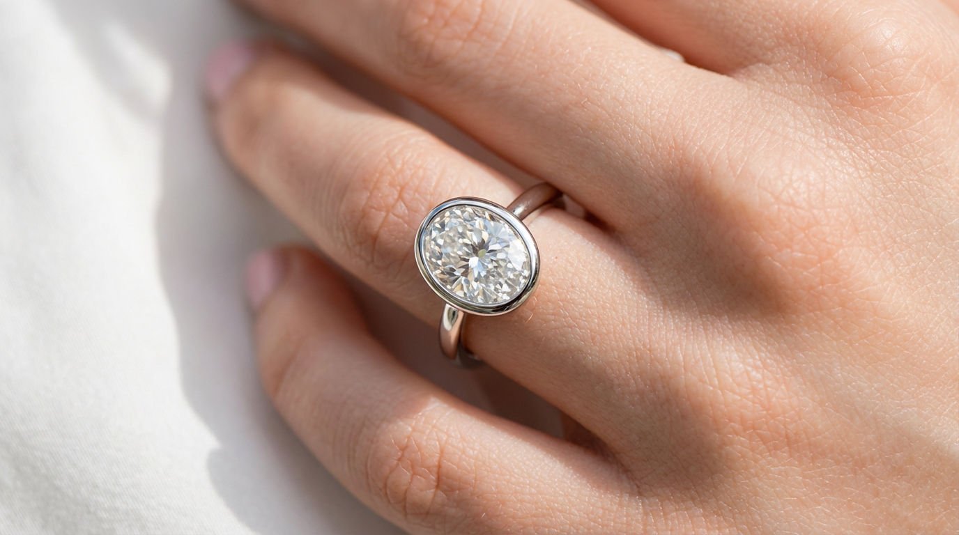 Bezel Setting Engagement ring