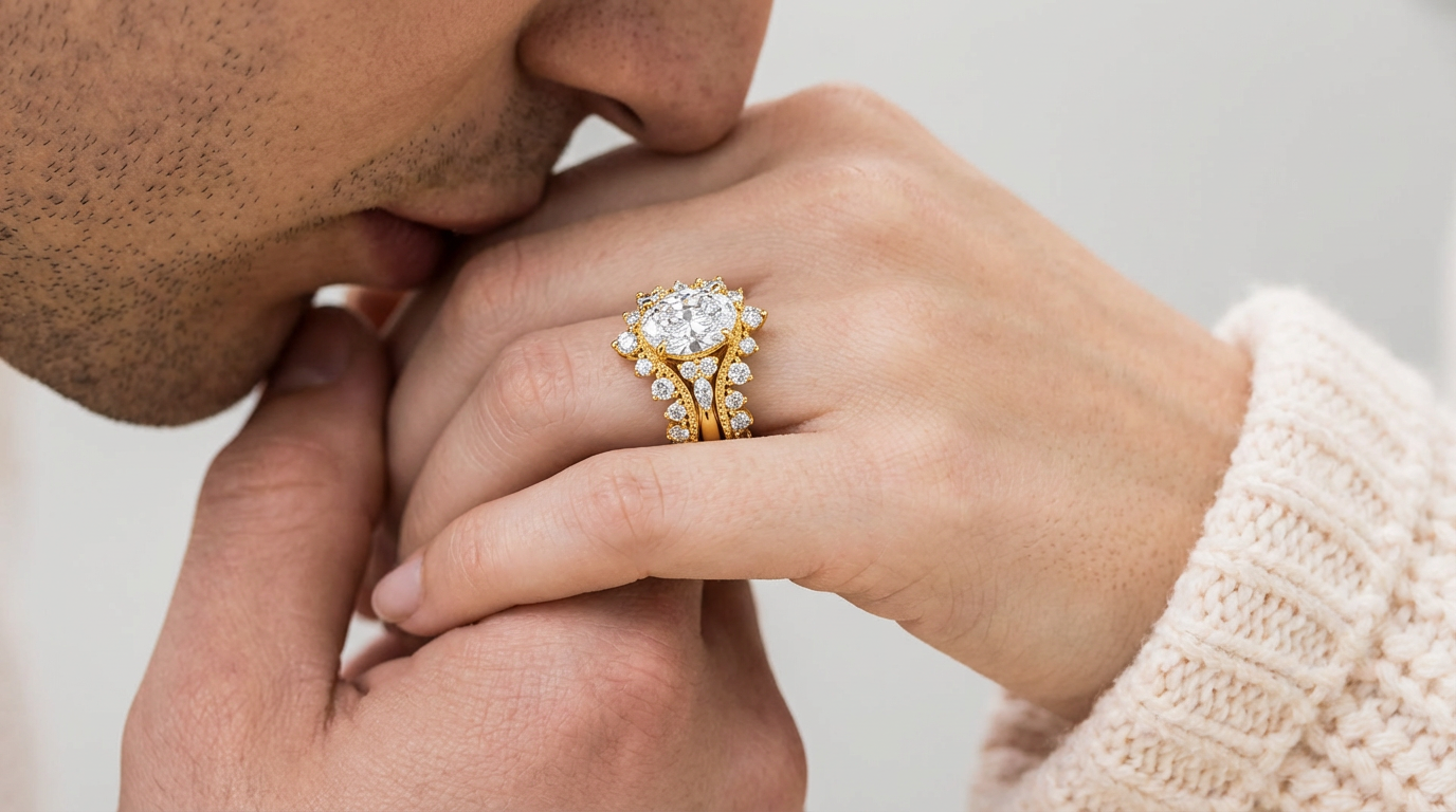 Enhancer with Engagement Ring