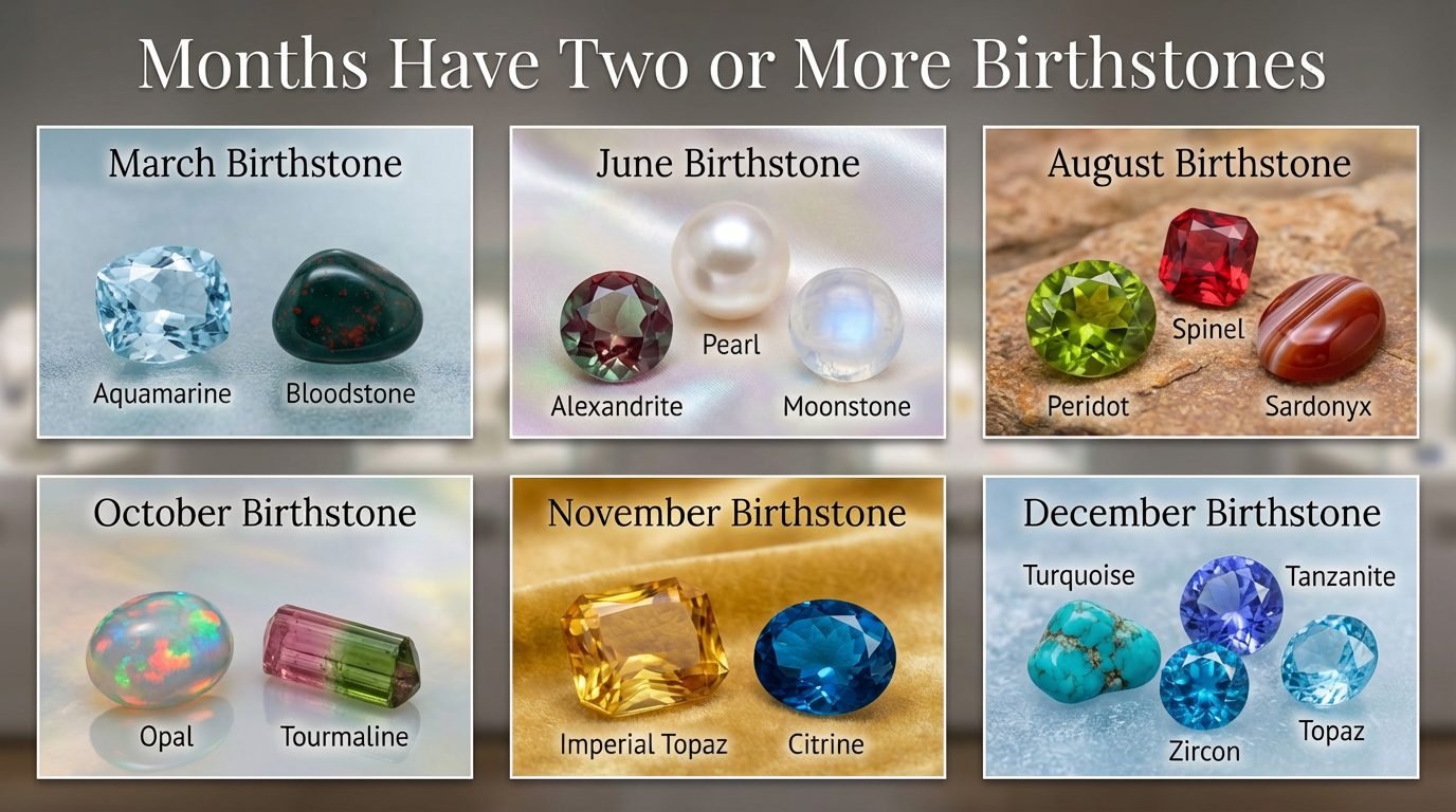 Months Have Multiple Birthstones