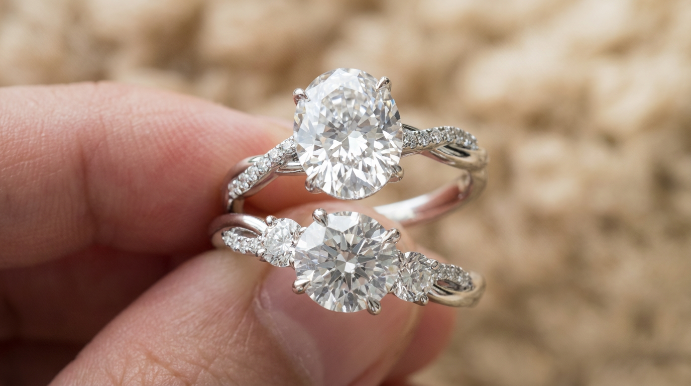 Round vs. Oval Diamonds