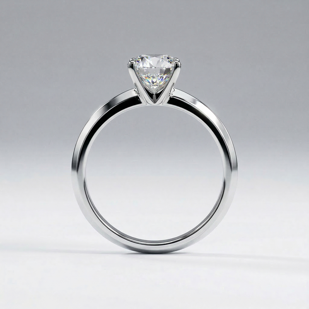 Tiffany-style solitaire ring
